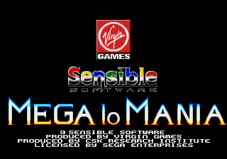 Mega Lo Mania Title Screen